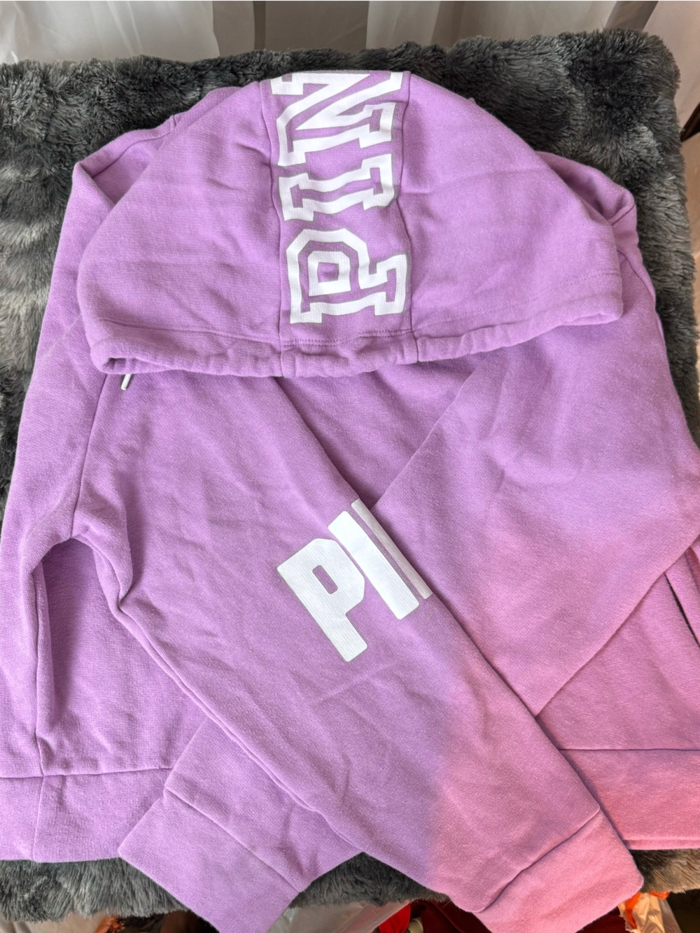 Kids Lavender Pink Logo Sweatpants